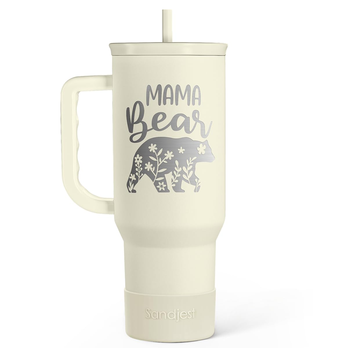 Gift for Mom - Cool Mom Club Stainless Steel Tumbler with Handle, Travel Coffee Mug for Moms - Gifts for Birthday Christmas Mothers Day, 40oz