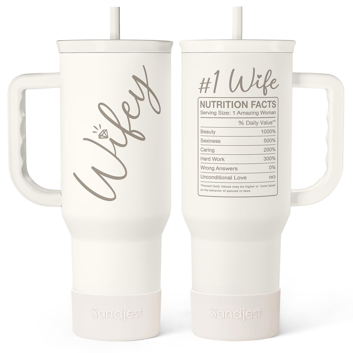 Gift for Mom - Cool Mom Club Stainless Steel Tumbler with Handle, Travel Coffee Mug for Moms - Gifts for Birthday Christmas Mothers Day, 40oz